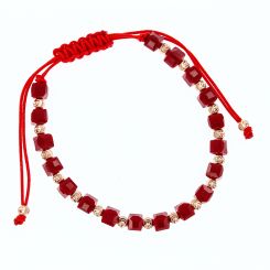 Armband mit Rotgold Kugeln 