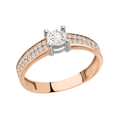 Damenring mit Zirkonia 