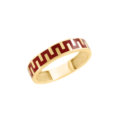 Women's ring with enamel 