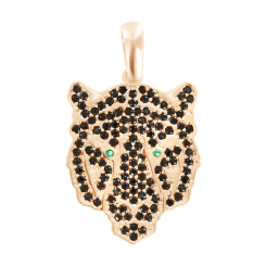 Anhänger Tiger mit Zirkonia 