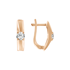 Earrings with zirconia 