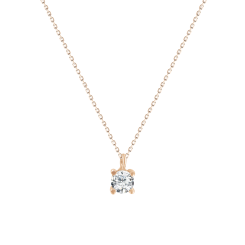 Collier mit Anhänger und Zirkonia 