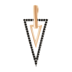 Anhänger mit schwarzen Zirkonia 