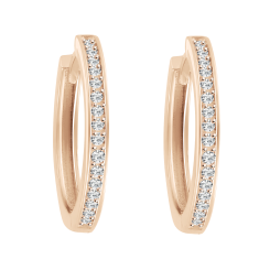 Earrings with zirconia 