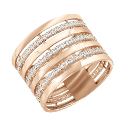 Damenring mit Zirkonia 