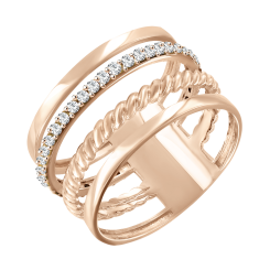 Damenring mit Zirkonia 