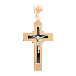Anhänger – Kreuz mit Emaille 