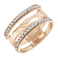 Damenring mit Zirkonia 