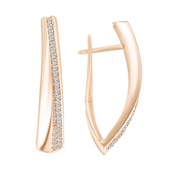 Earrings with zirconia 