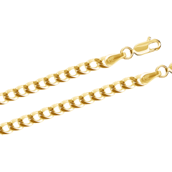Gold chain and bracelet 