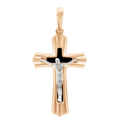 Anhänger – Kreuz mit Emaille 