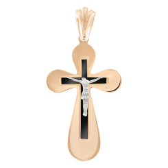 Anhänger – Kreuz mit Emaille 
