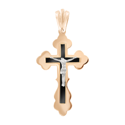 Anhänger – Kreuz mit Emaille 