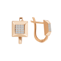 Earrings with zirconia 