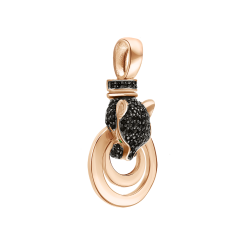 Anhänger mit schwarzen und grünen Zirkonia 