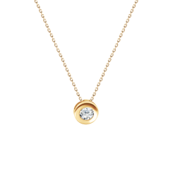 Necklace with zirconia 