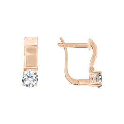 Earrings with zirconia 