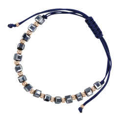 Armband mit Keramik und Rotgold Kugeln 