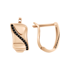 Earrings with zirconia 