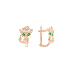 Ohrringe mit grünen Zirkonia 