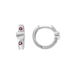 Earrings with zirconia 