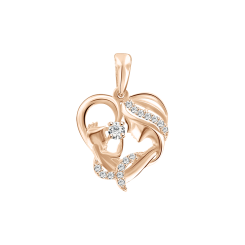 Anhänger Herz mit Zirkonia 