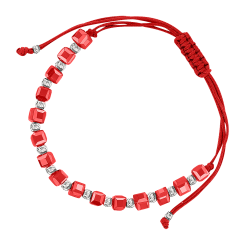 Bracelet with red stones 