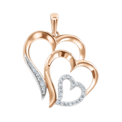 Anhänger Herz mit Zirkonia 