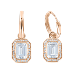 Earrings with zirconia 