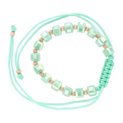 Браслет с бусинами из красного золота 