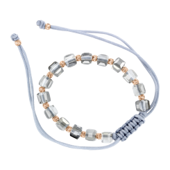 Браслет с бусинами из красного золота 