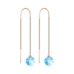 Ohrhänger als Durchzieher mit Topas 