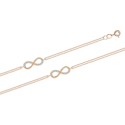 Armband - "Unendlichkeit" mit Zirkonia 