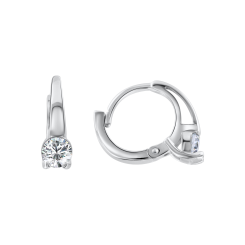 Earrings with zirconia 