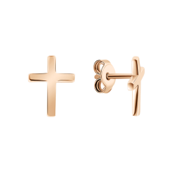 Stud earrings "Cross" 