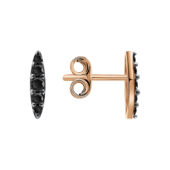 Stud earrings with zirconia 