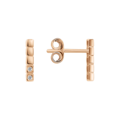 Stud earrings with zirconia 