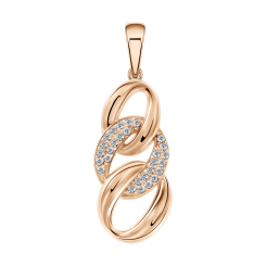 Подвеска с фианитами 