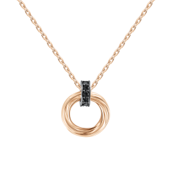 Collier mit Anhänger und Zirkonia 