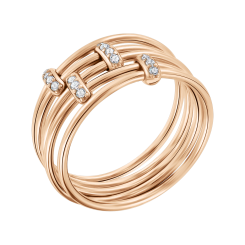 Women's ring with zirconia 