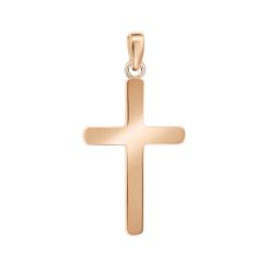 Подвеска - крест из позолоченного серебра 