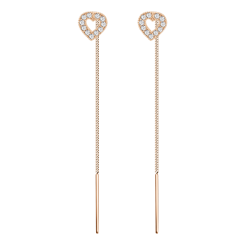 Earrings with zirconia 