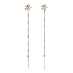 Earrings with zirconia 