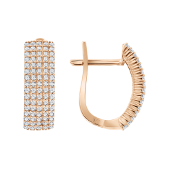 Серьги с фианитами 