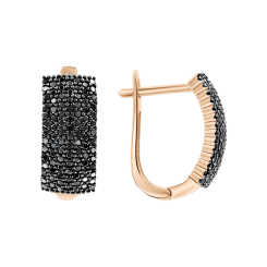 Earrings with zirconia 