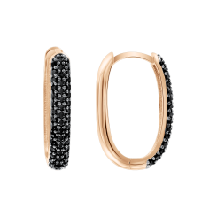 Earrings with zirconia 