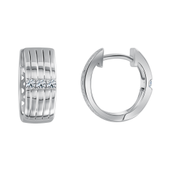 Серьги с фианитами 