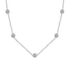 Колье с фианитами 