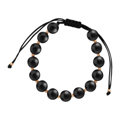 Bracelet with red gold beads 