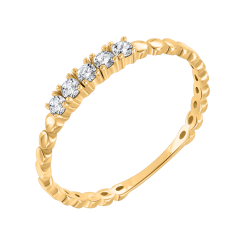 Women's ring with zirconia 